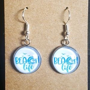 16mm dangle stud- beach life
